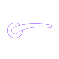 Buildings Door Handles Novella Door Handle Sticker Outline Svg File, Free Vectors File